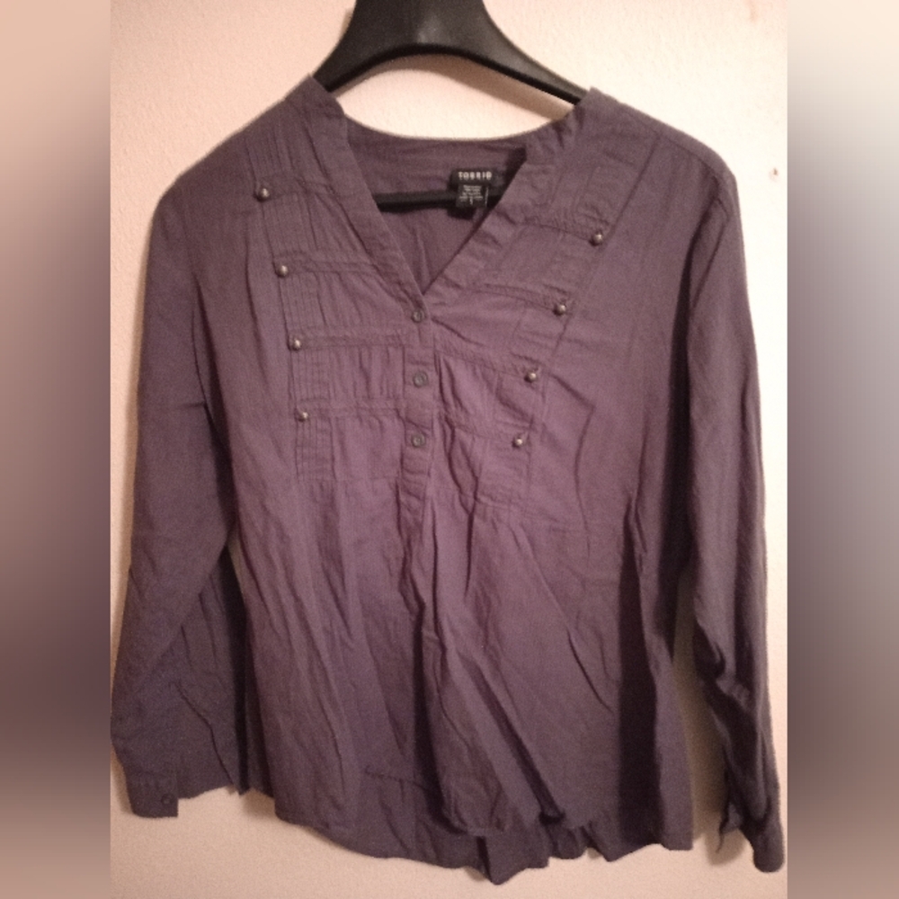 Women's Gray Torrid Long Sleeve Top